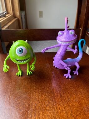 Disney Pixar Monsters Inc. Mike Wazowski and Randall figures